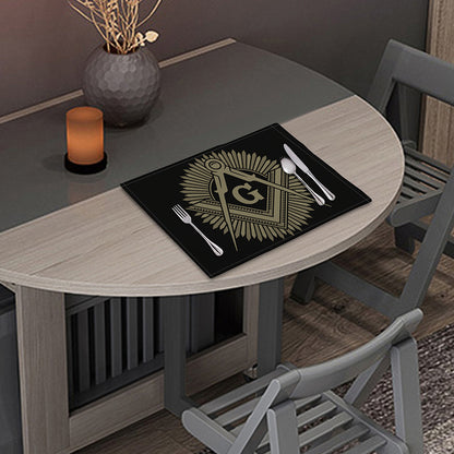 Masonic Freemasonry Print Placemat