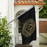 Masonic Freemasonry Print Polyester Flag
