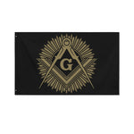 Masonic Freemasonry Print Polyester Flag