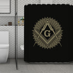 Masonic Freemasonry Print Polyester Shower Curtain