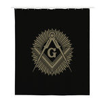 Masonic Freemasonry Print Polyester Shower Curtain