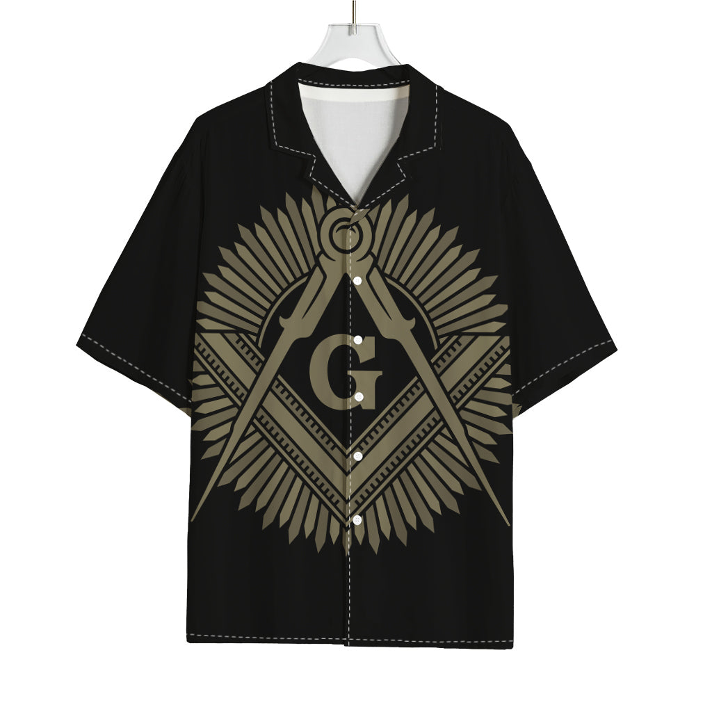 Masonic Freemasonry Print Rayon Hawaiian Shirt