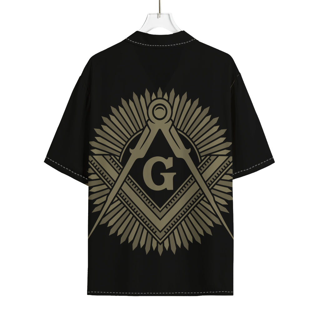 Masonic Freemasonry Print Rayon Hawaiian Shirt