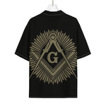 Masonic Freemasonry Print Rayon Hawaiian Shirt
