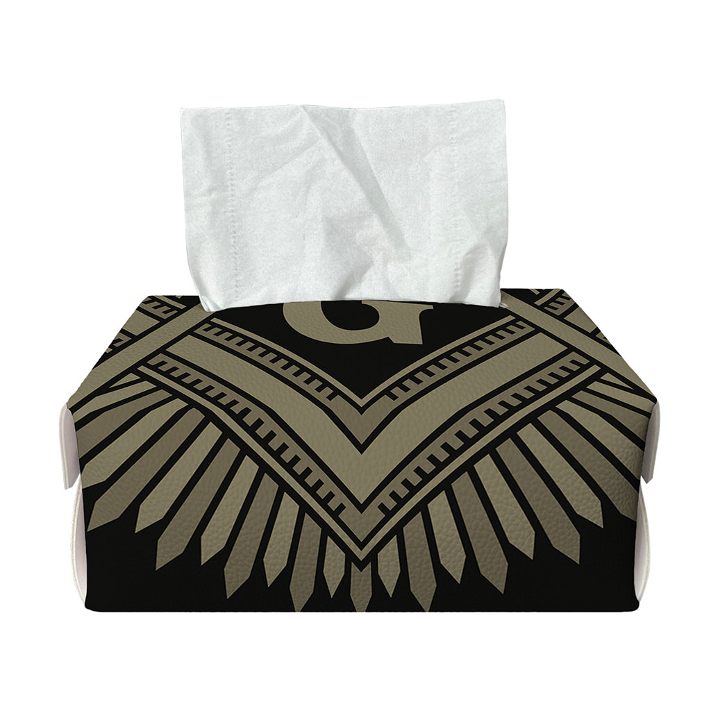 Masonic Freemasonry Print Rectangle Tissue Box Cover