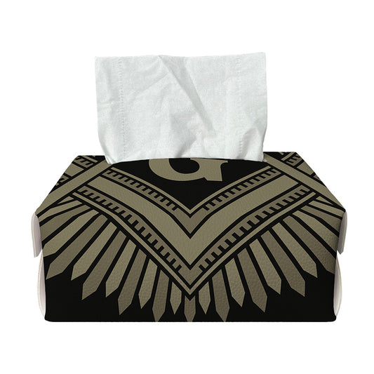 Masonic Freemasonry Print Rectangle Tissue Box Cover