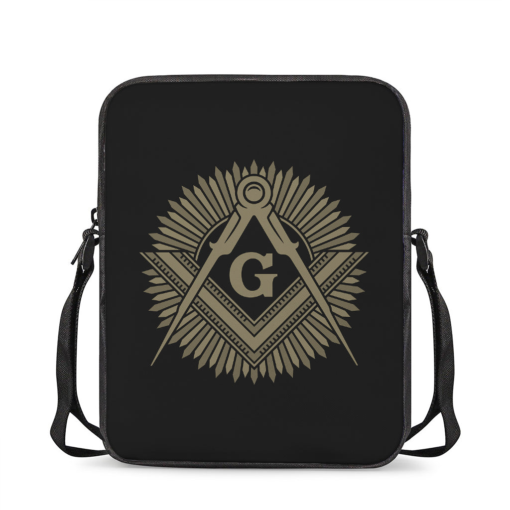 Masonic Freemasonry Print Rectangular Crossbody Bag