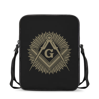 Masonic Freemasonry Print Rectangular Crossbody Bag