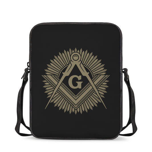 Masonic Freemasonry Print Rectangular Crossbody Bag