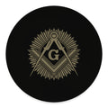 Masonic Freemasonry Print Round Floor Mat