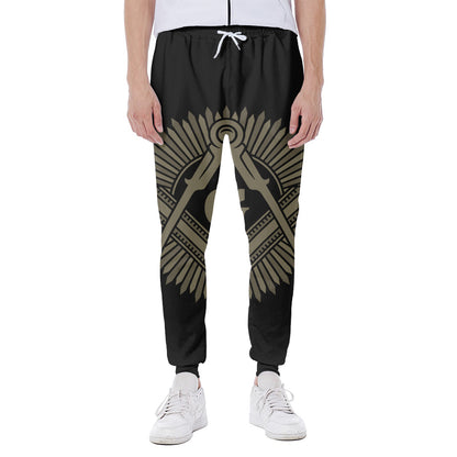Masonic Freemasonry Print Scuba Joggers