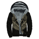 Masonic Freemasonry Print Sherpa Lined Zip Up Hoodie