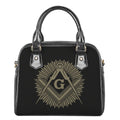 Masonic Freemasonry Print Shoulder Handbag