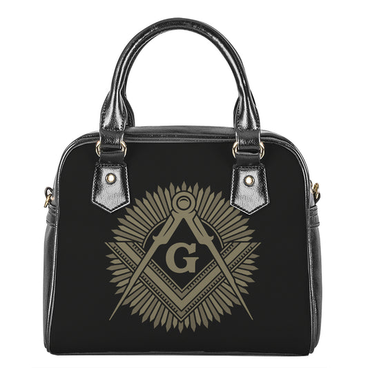 Masonic Freemasonry Print Shoulder Handbag