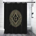 Masonic Freemasonry Print Shower Curtain