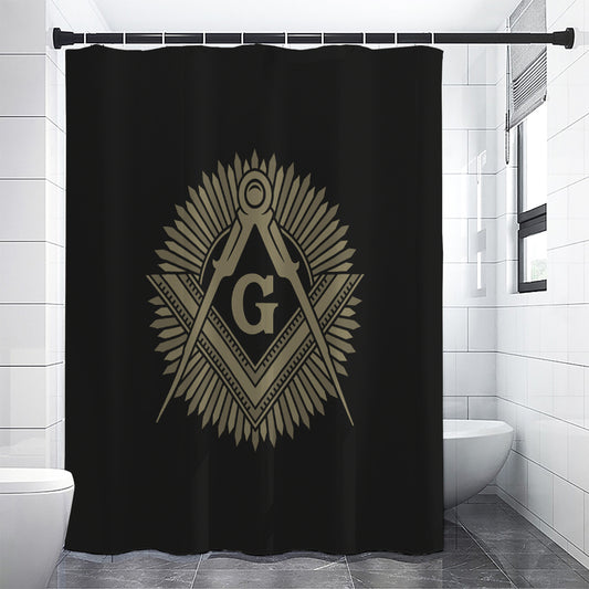 Masonic Freemasonry Print Shower Curtain