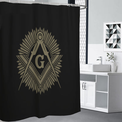Masonic Freemasonry Print Shower Curtain