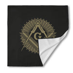 Masonic Freemasonry Print Silk Bandana
