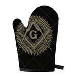 Masonic Freemasonry Print Single Oven Mitt