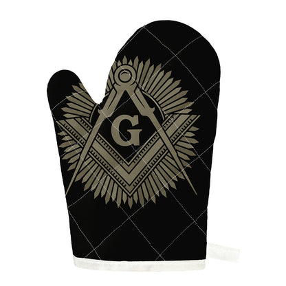 Masonic Freemasonry Print Single Oven Mitt