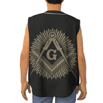 Masonic Freemasonry Print Sleeveless Baseball Jersey