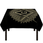 Masonic Freemasonry Print Tablecloth