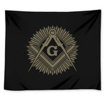 Masonic Freemasonry Print Tapestry