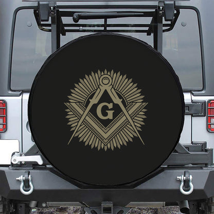 Masonic Freemasonry Print Tire Cover
