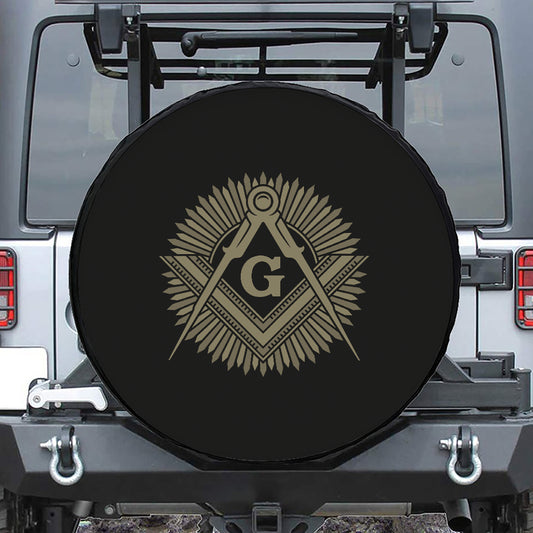 Masonic Freemasonry Print Tire Cover