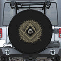 Masonic Freemasonry Print Tire Cover With Camera Hole