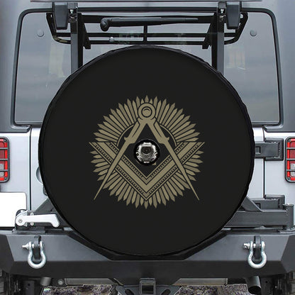 Masonic Freemasonry Print Tire Cover With Camera Hole