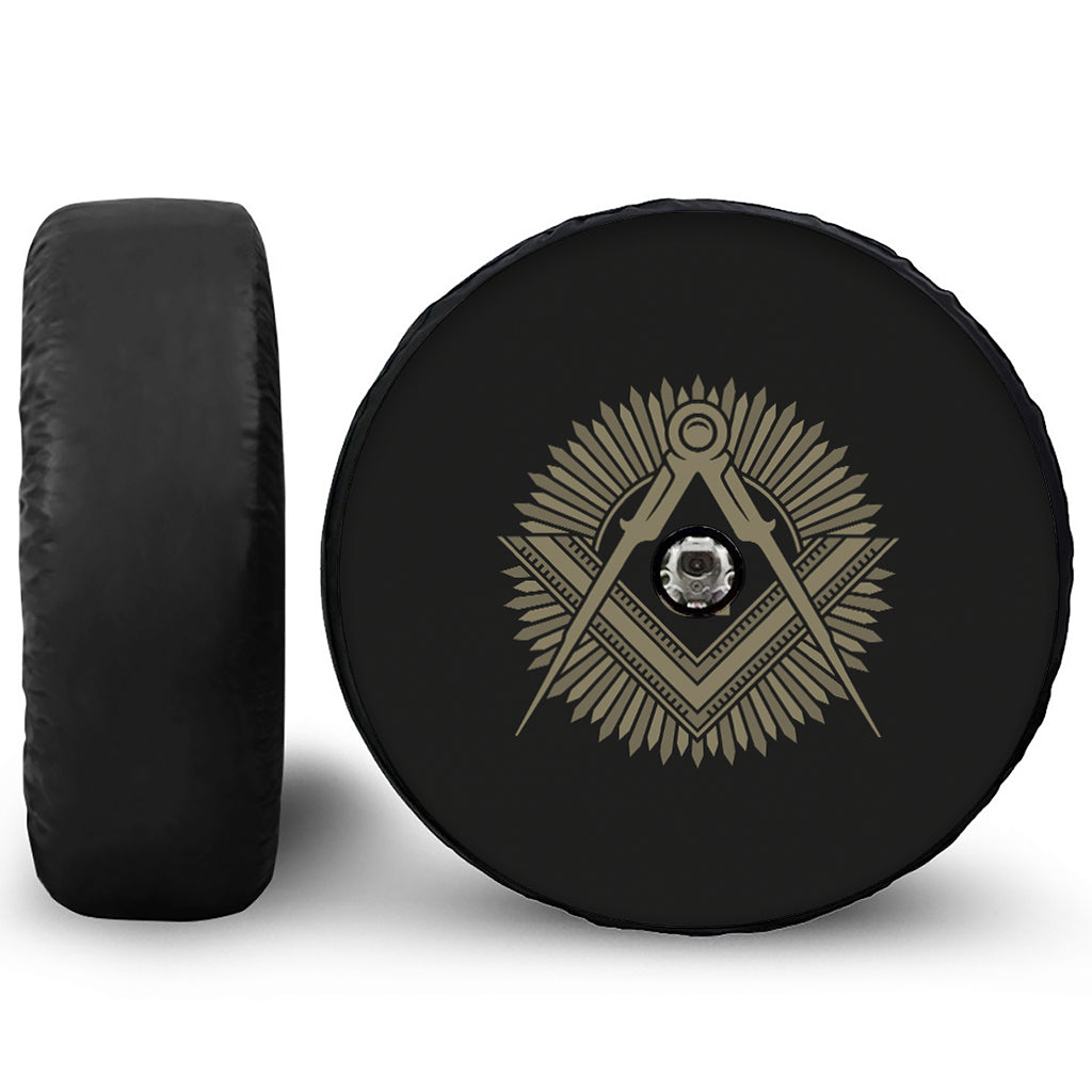Masonic Freemasonry Print Tire Cover With Camera Hole