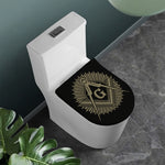 Masonic Freemasonry Print Toilet Lid Cover
