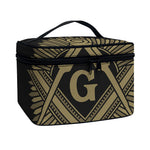 Masonic Freemasonry Print Travel Makeup Bag