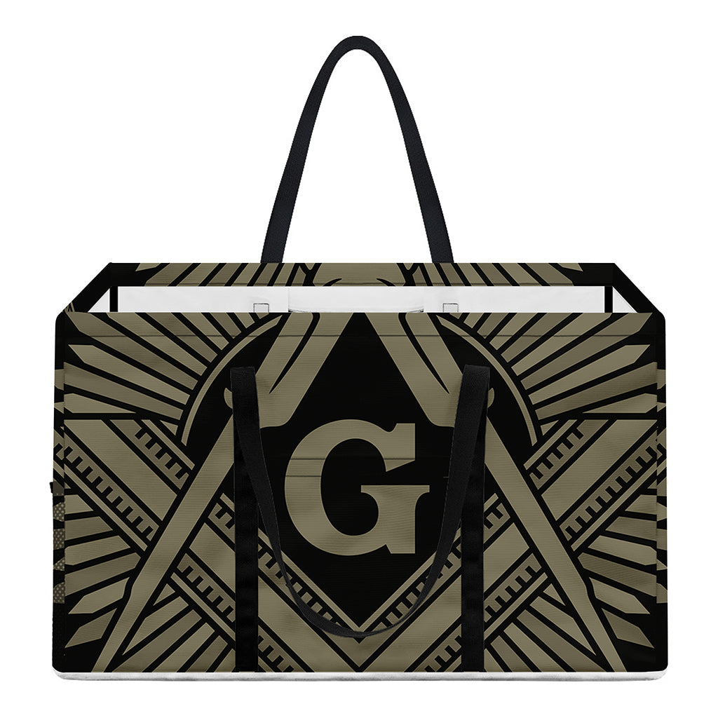 Masonic Freemasonry Print Utility Tote Bag