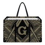 Masonic Freemasonry Print Utility Tote Bag