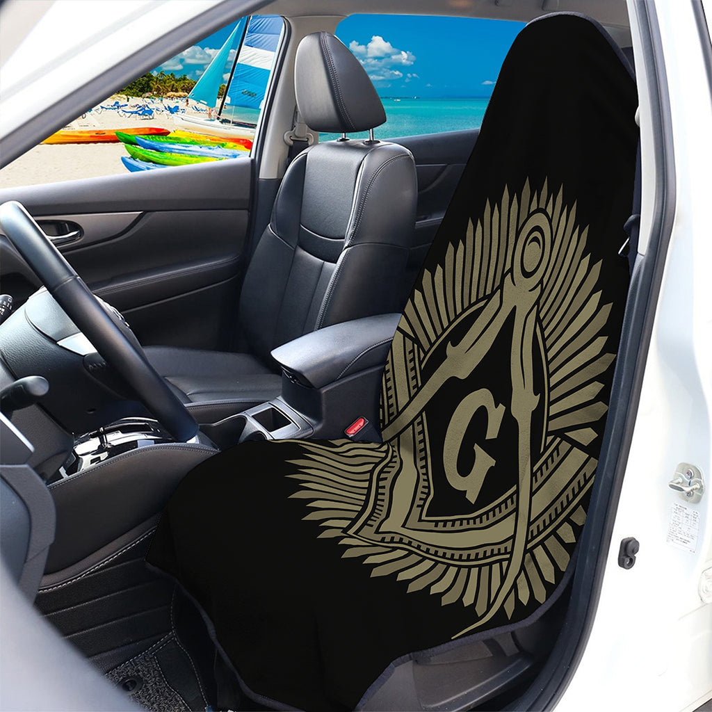 Masonic Freemasonry Print Waterproof Car Seat Cover