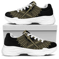 Masonic Freemasonry Print White Chunky Shoes
