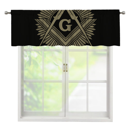 Masonic Freemasonry Print Window Valance