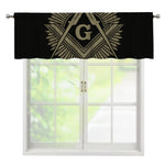 Masonic Freemasonry Print Window Valance