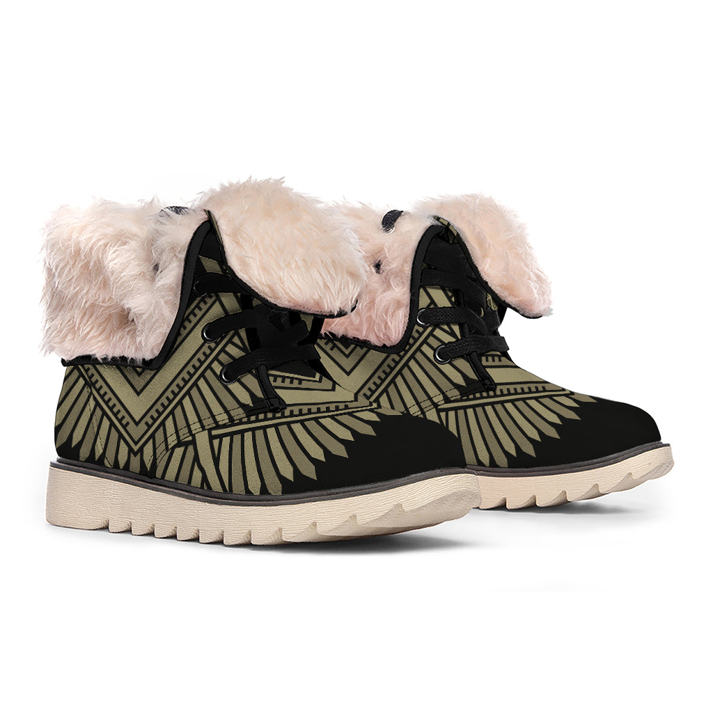 Masonic Freemasonry Print Winter Boots