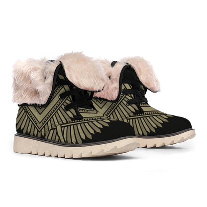 Masonic Freemasonry Print Winter Boots
