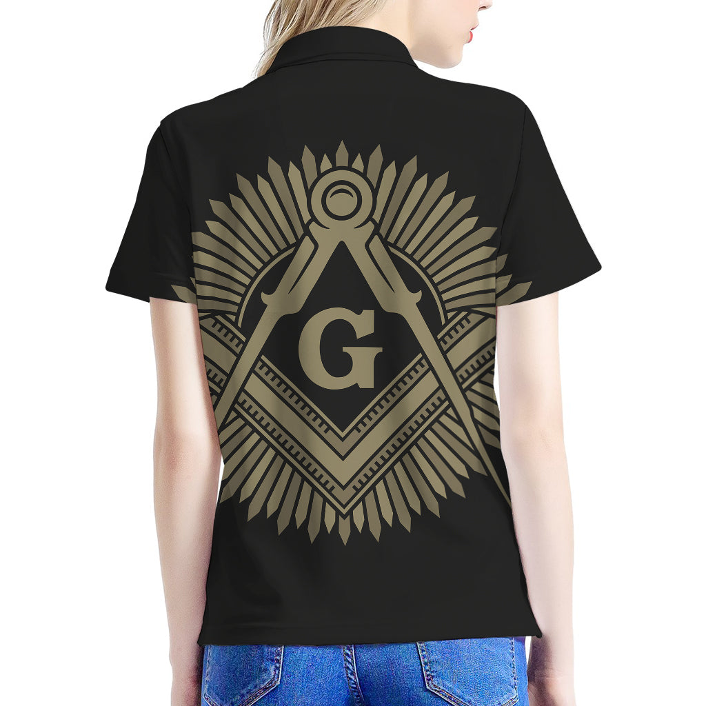 Masonic Freemasonry Print Women's Polo Shirt