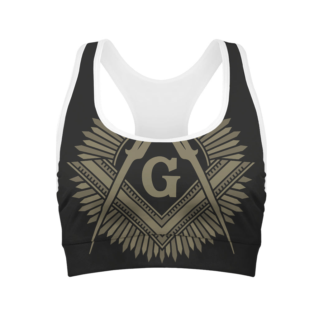 Masonic Freemasonry Print Women's Sports Bra
