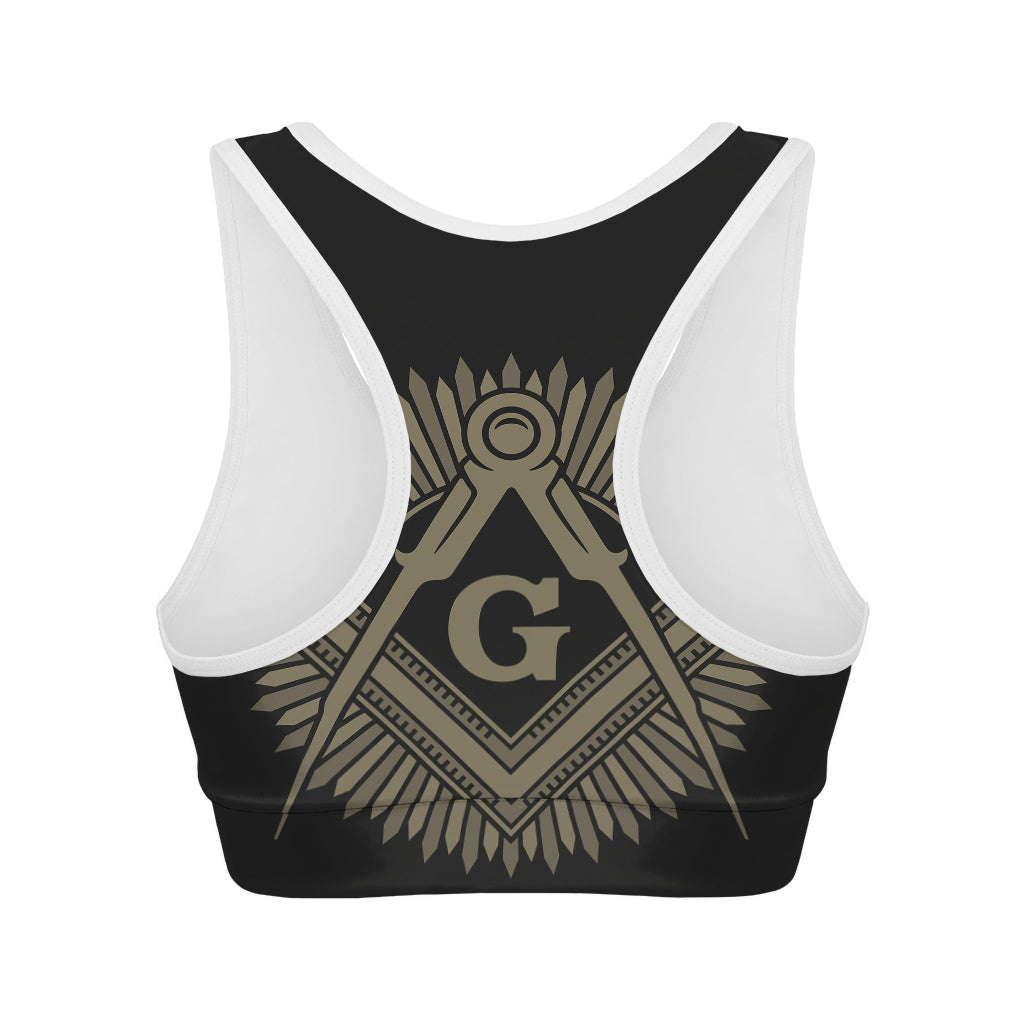 Masonic Freemasonry Print Women's Sports Bra