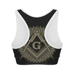 Masonic Freemasonry Print Women's Sports Bra