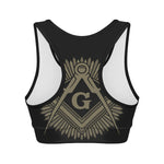 Masonic Freemasonry Print Women's Sports Bra