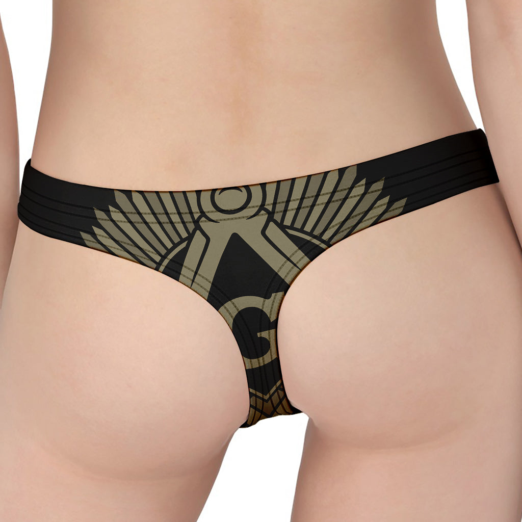 Masonic Freemasonry Print Women's Thong