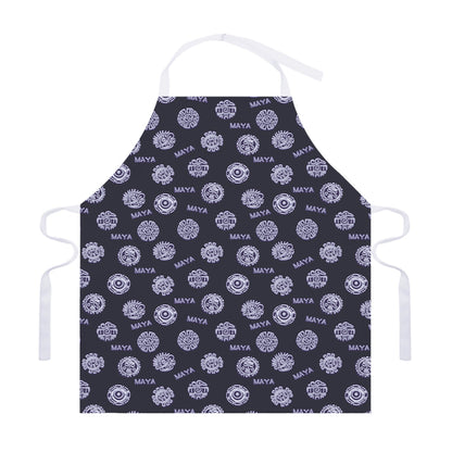 Maya Symbol Pattern Print Adjustable Apron