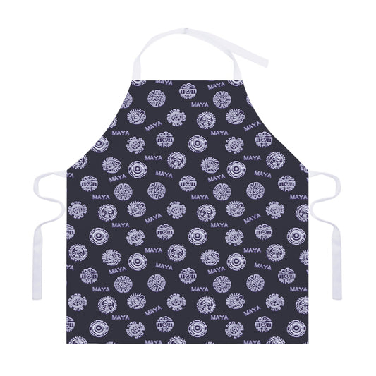 Maya Symbol Pattern Print Adjustable Apron